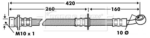 BORG & BECK Jarruletku BBH7450